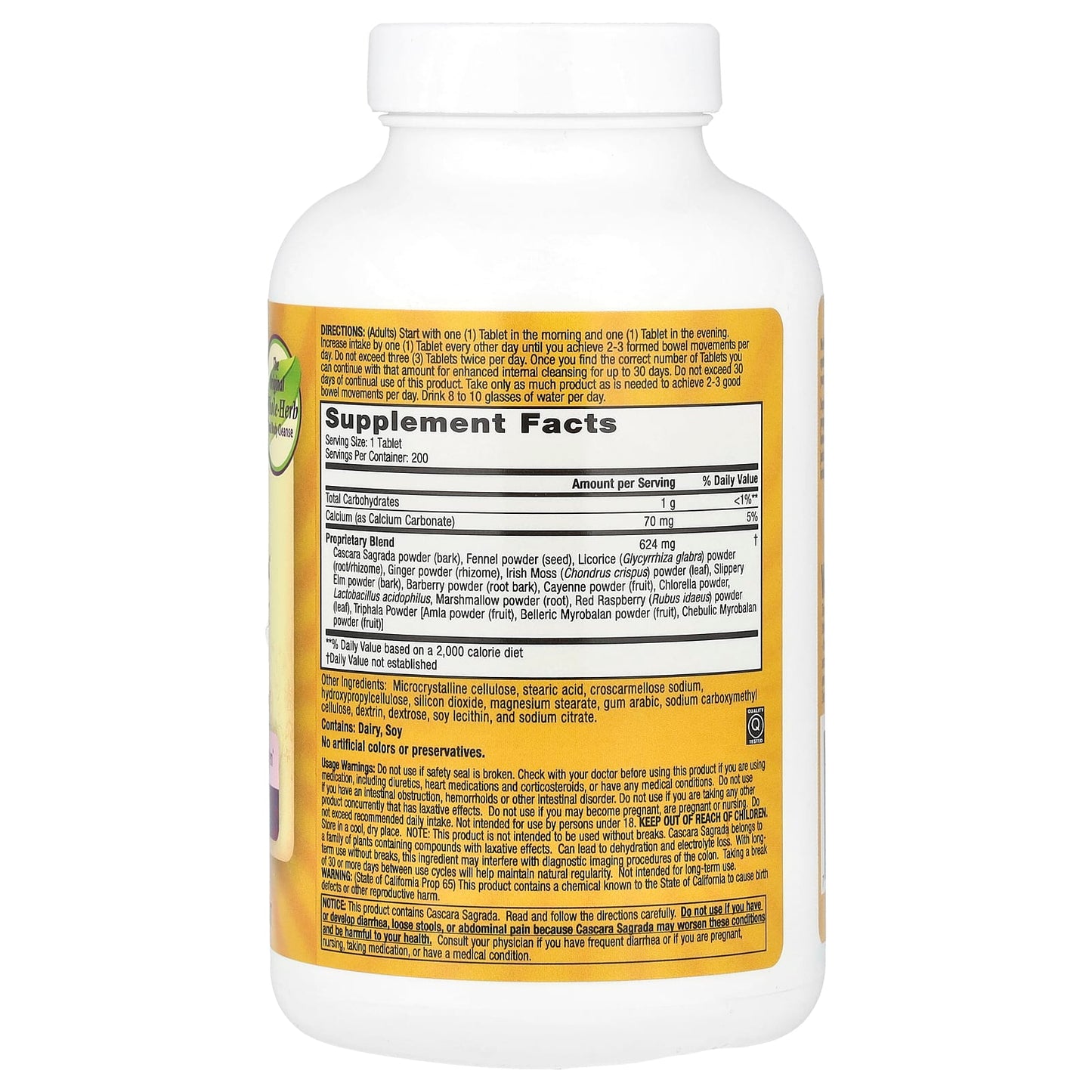 Nature's Secret, Super Cleanse®, 200 Tablets - Image 2