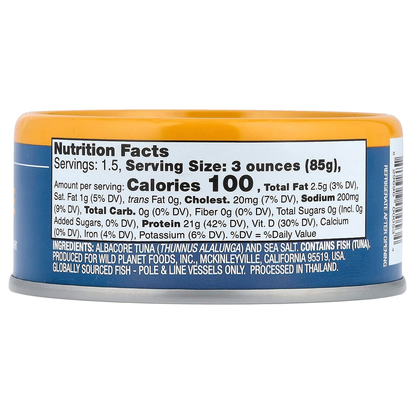 Wild Planet, Albacore Wild Tuna, 5 oz (142 g) - Image 2