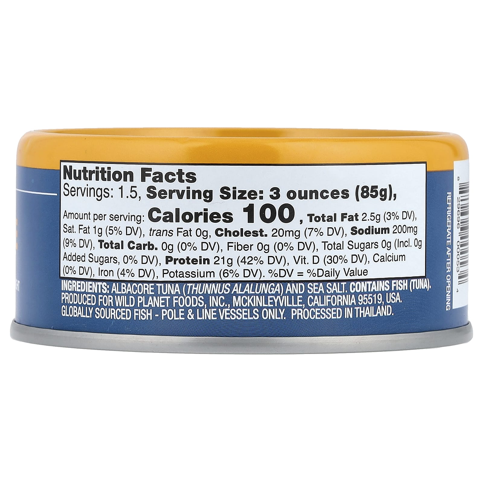 Wild Planet, Albacore Wild Tuna, 5 oz (142 g) - Image 2
