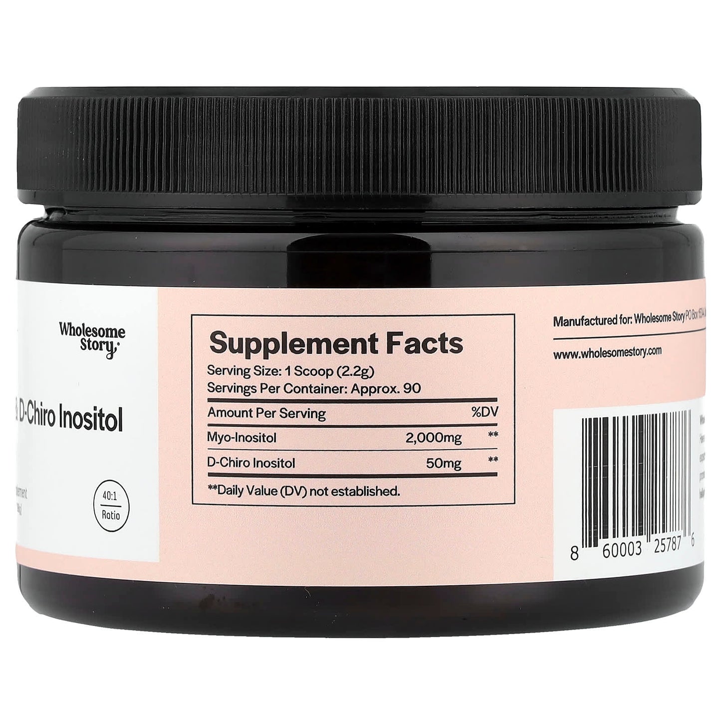 Wholesome Story, Myo & D-Chiro Inositol Powder, 6.99 oz (198 g) - Image 2