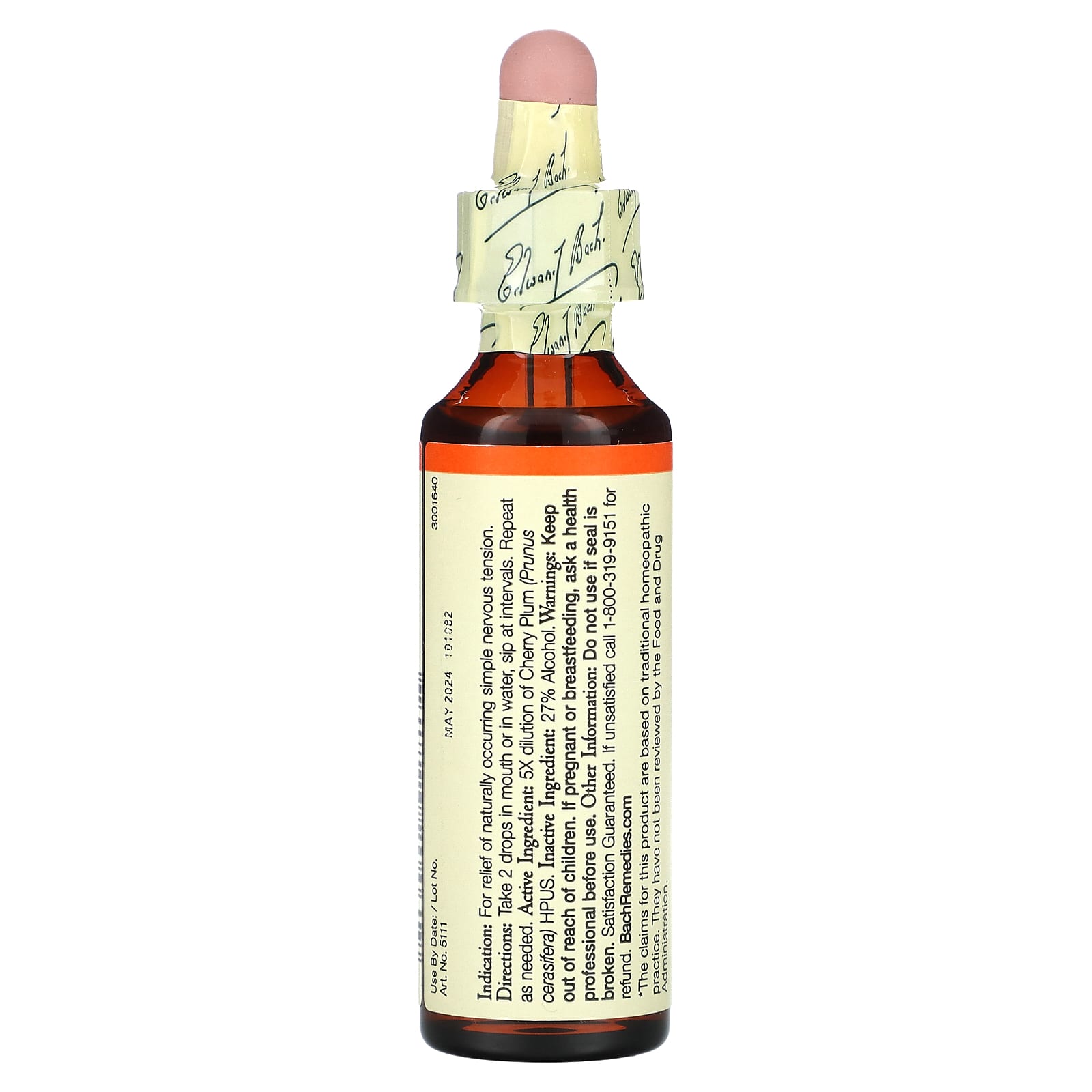 Stay in Control with Bach Cherry Plum Flower Remedy, 20ml - Image 2