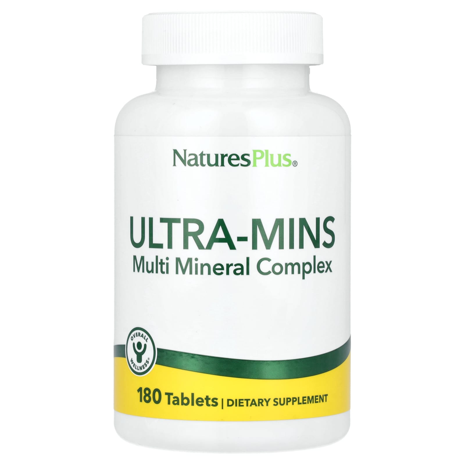NaturesPlus, Ultra-Mins, Multiple Mineral Complex , 180 Tablets - Image 1