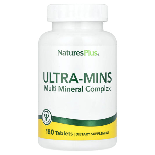 NaturesPlus, Ultra-Mins, Multiple Mineral Complex , 180 Tablets - Image 1