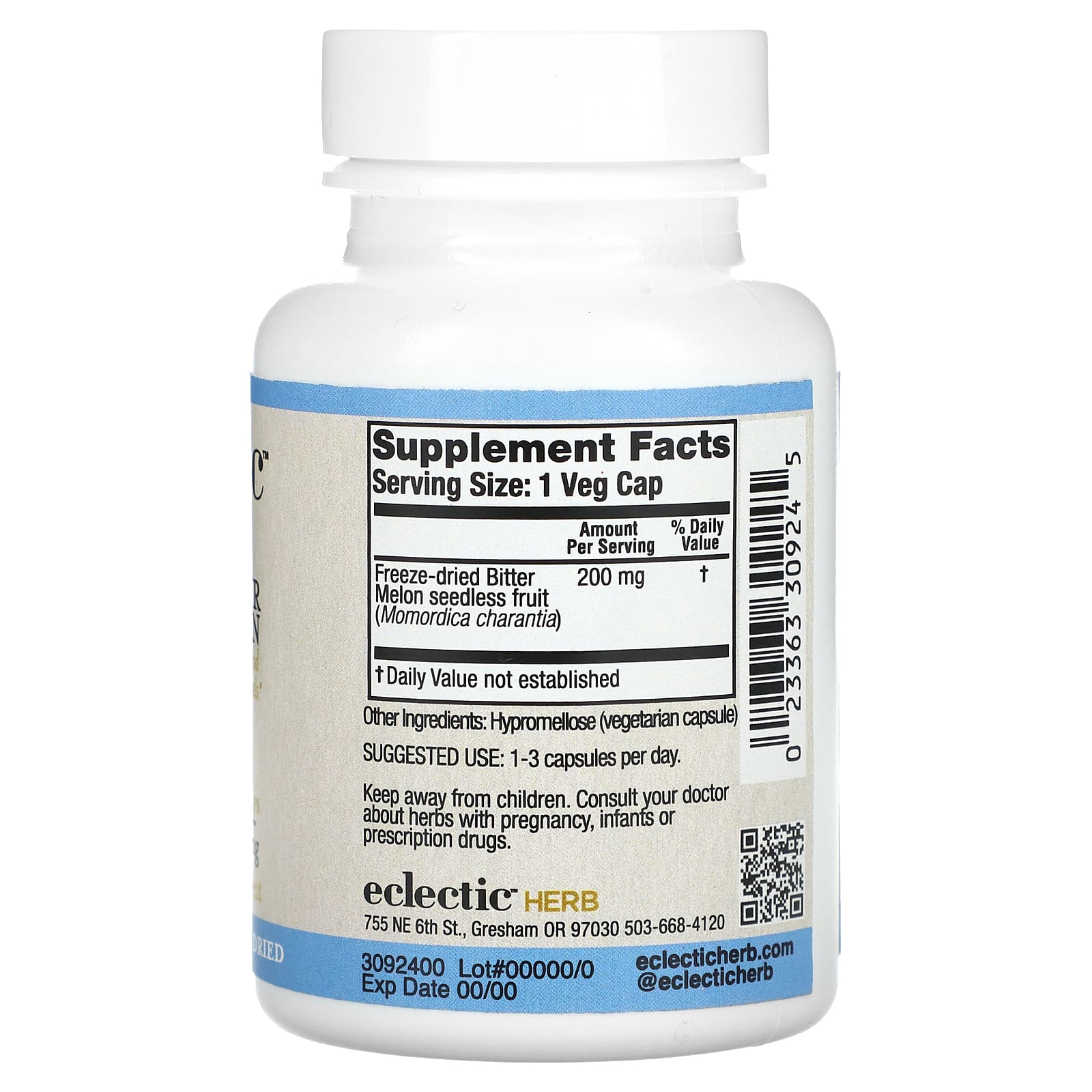 Support Healthy Blood Sugar Levels with Eco-Friendly Bitter Melon Capsules - Image 2