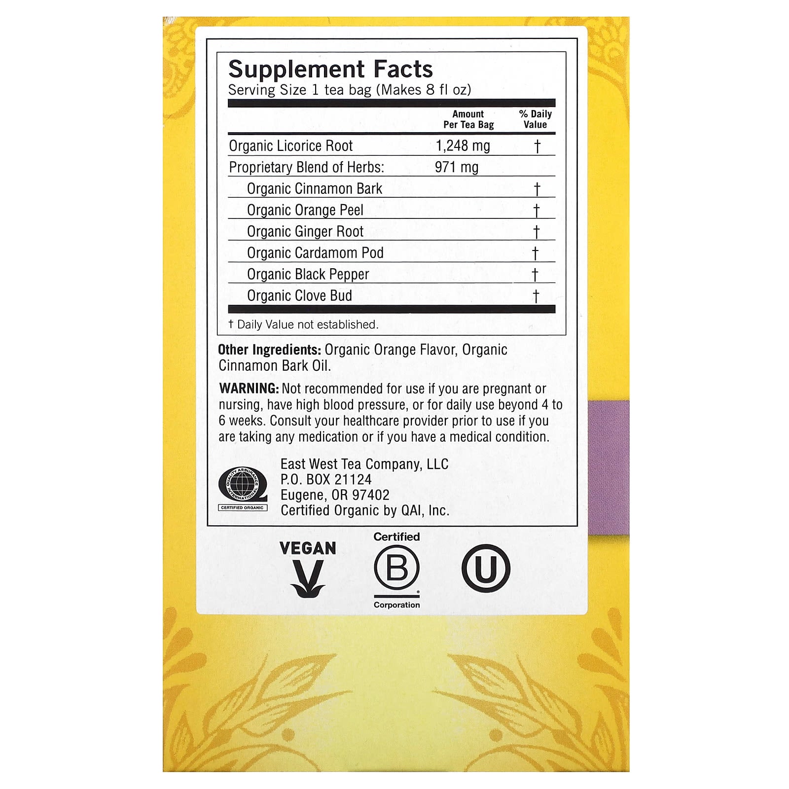 Yogi Tea, Egyptian Licorice, Caffeine Free, 16 Tea Bags, 1.27 oz (36 g) - Image 2