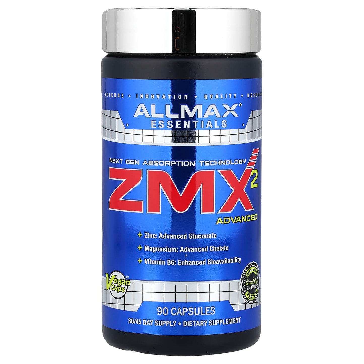 ALLMAX ZMX2 Advanced - Next Gen Magnesium & Zinc Supplement - Image 1
