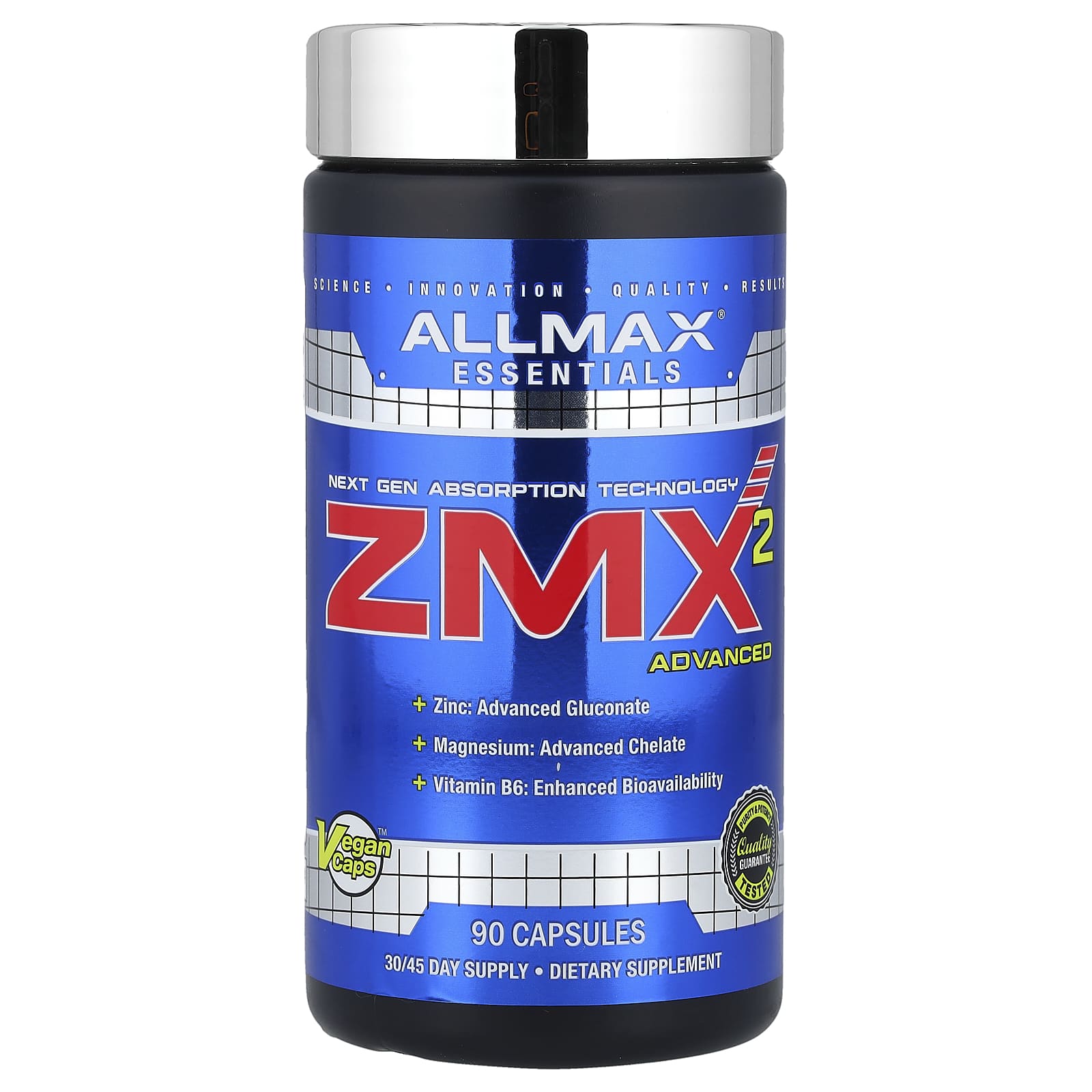 ALLMAX ZMX2 Advanced - Next Gen Magnesium & Zinc Supplement - Image 1