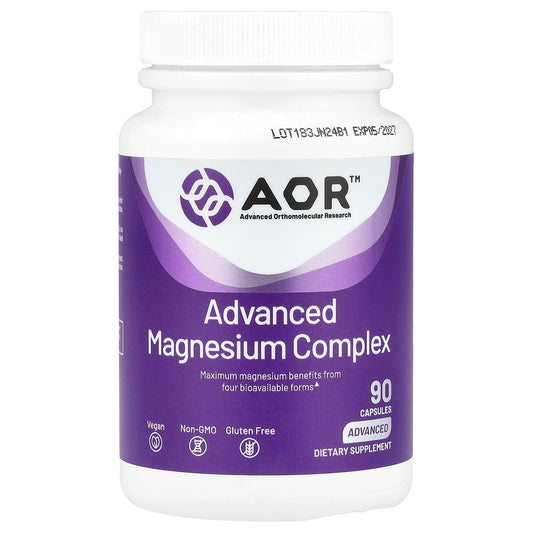 AOR Advanced Magnesium Complex, 90 Capsules - Maximum Magnesium Benefits - Image 1