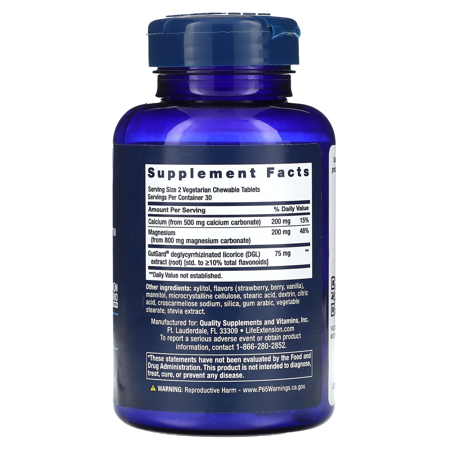 Life Extension, EsophaCool, Berry, 60 Vegetarian Chewable Tablets - Image 2