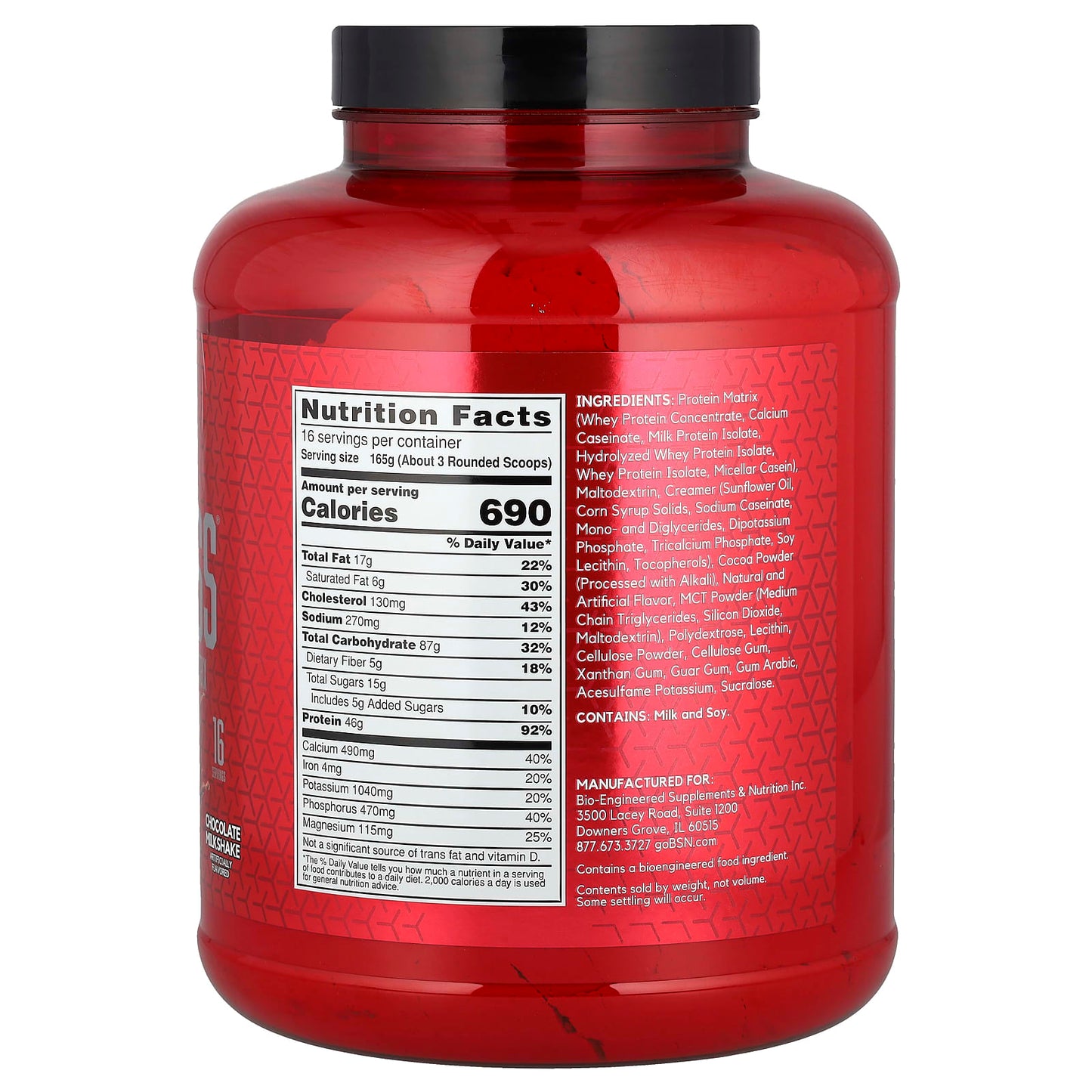 Ultra-Premium Chocolate Milkshake Mass Gainer by BSN - 5.82 lbs - Image 2