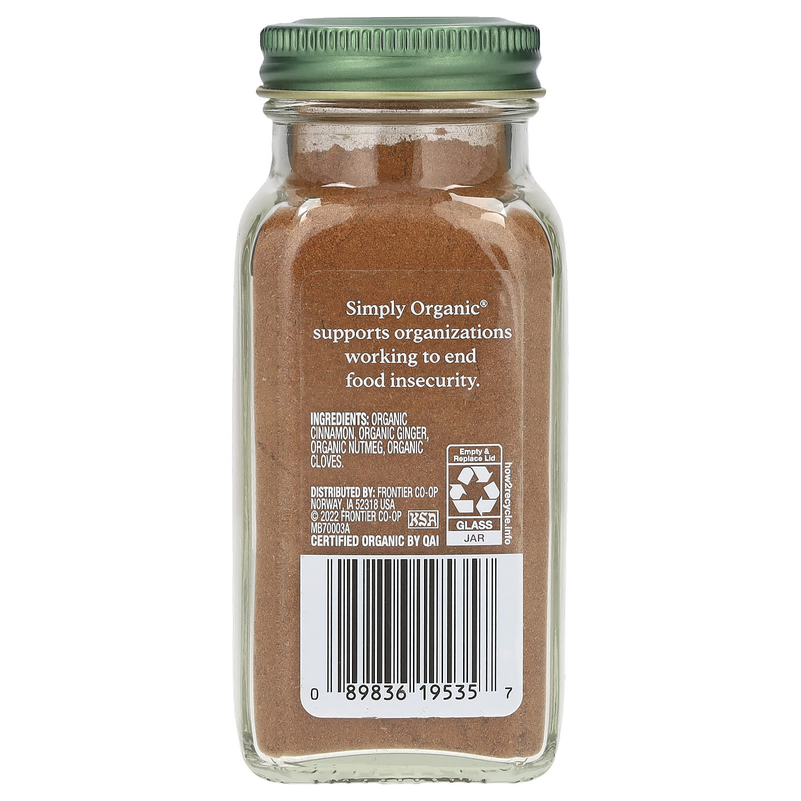 Simply Organic, Pumpkin Spice, 1.94 oz (55 g) - Image 2