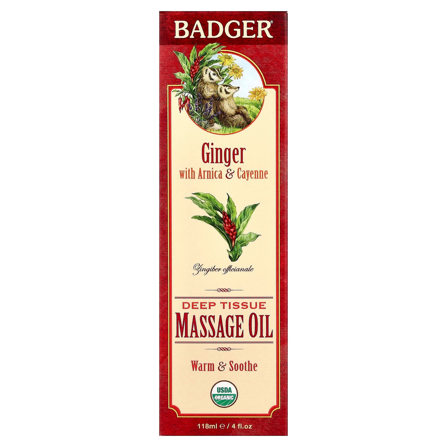 Warm & Soothe Deep Tissue Massage Oil - Ginger, Arnica & Cayenne - Image 2