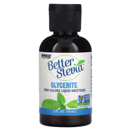 NOW Foods, Better Stevia, Zero-Calorie Liquid Sweetener, Glycerite, 2 fl oz (59 ml) - Image 1
