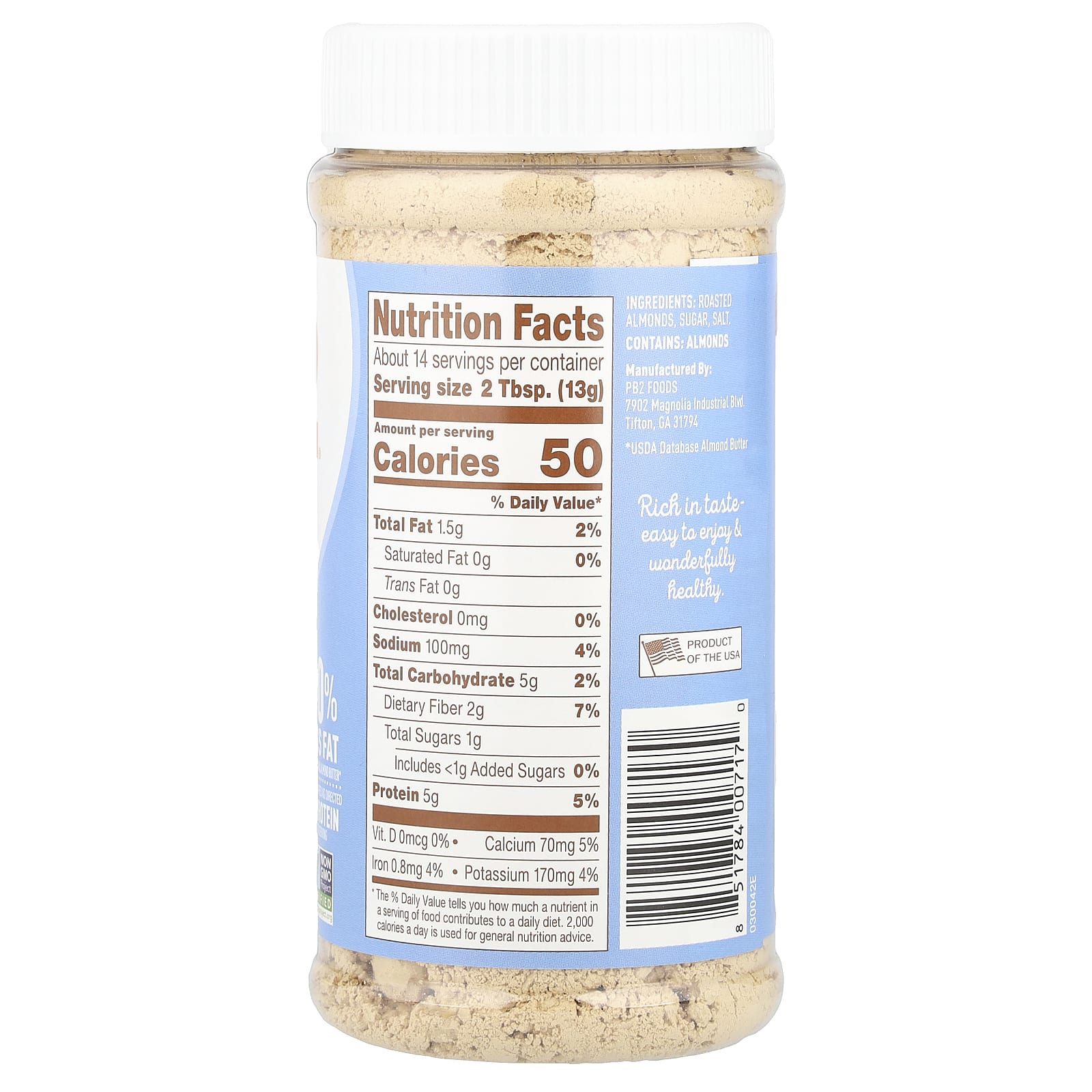 PB2 Foods, Powdered Almond Butter, 6.5 oz (184 g) - Image 2