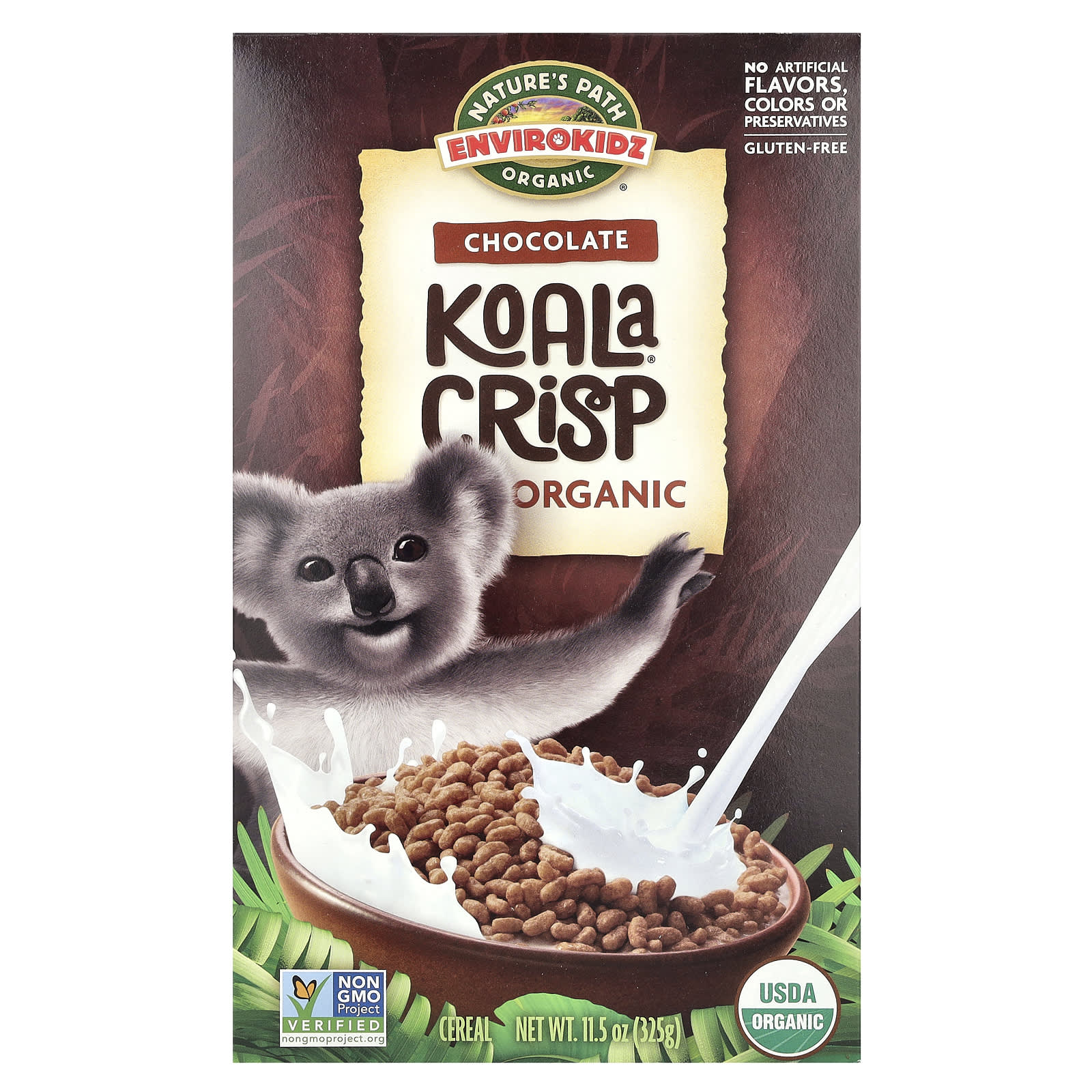 Nature's Path, EnviroKidz, Organic Koala Crisp Cereal, Chocolate , 11.5 oz (325 g) - Image 1