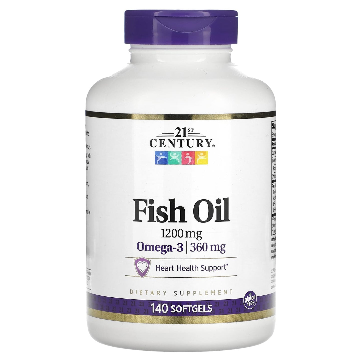 21st Century Fish Oil Supplement, 1,200 mg, 140 Softgels - Image 1