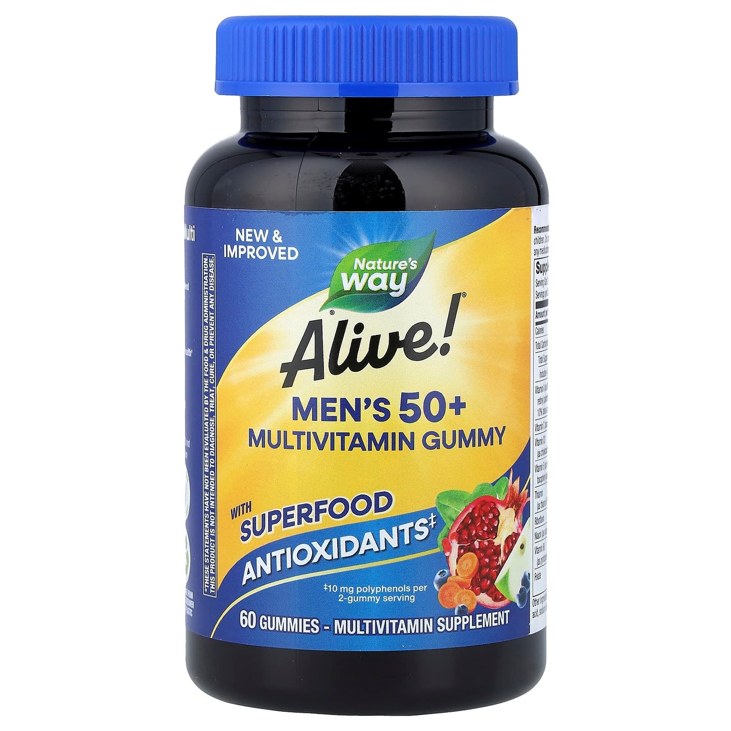 Nature's Way, Alive!® Men's 50+ Multivitamin Gummy, Fruit, 60 Gummies - Image 1