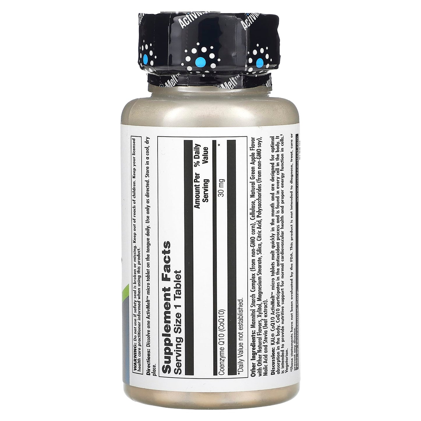 KAL CoQ10 30mg Green Apple - Instant Dissolve Micro Tablets for Heart Health - Image 2