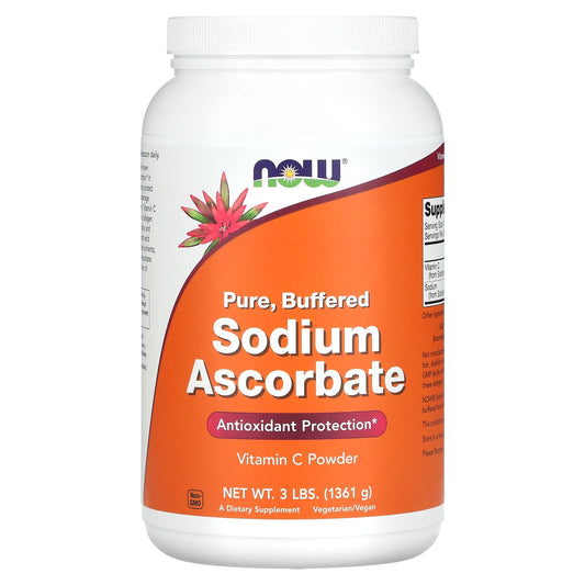 NOW Foods, Sodium Ascorbate Powder, 3 lbs (1361 g) - Image 1