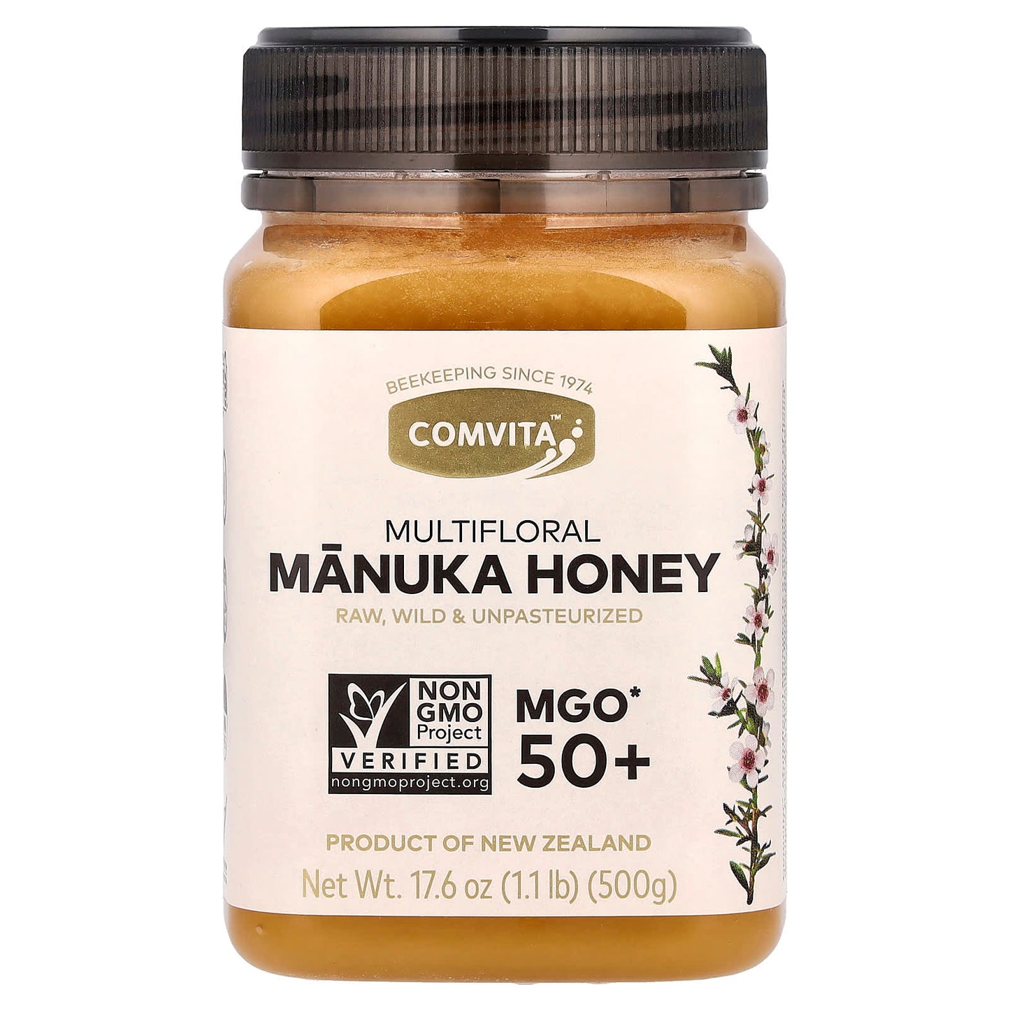 Comvita Multifloral Manuka Honey MGO 50+ 17.6 oz (500g) - Pure New Zealand - Image 1