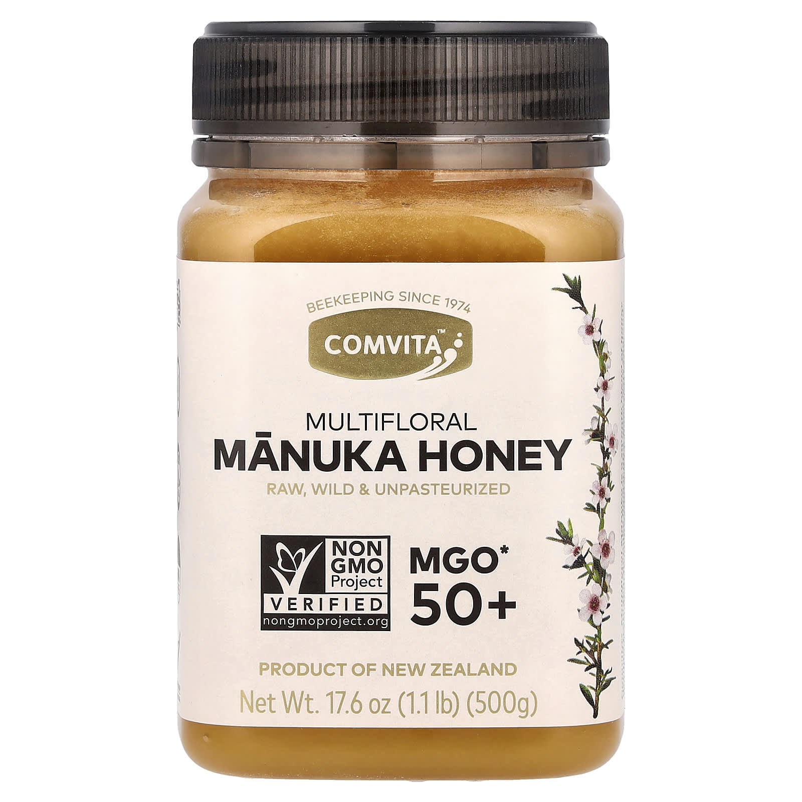 Comvita Multifloral Manuka Honey MGO 50+ 17.6 oz (500g) - Pure New Zealand - Image 1