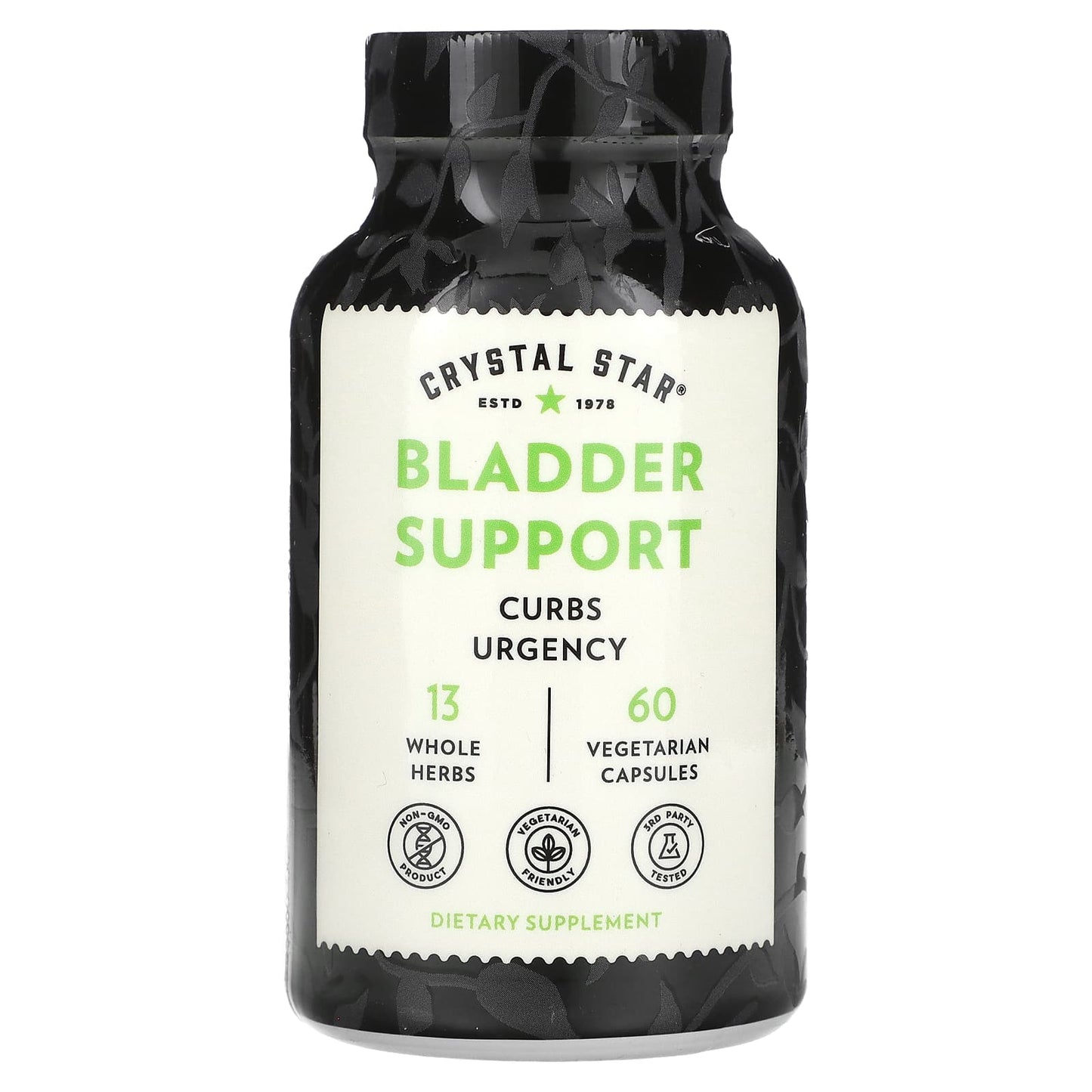 Crystal Star Bladder Support Supplement, 60 Vegetarian Capsules - Image 1
