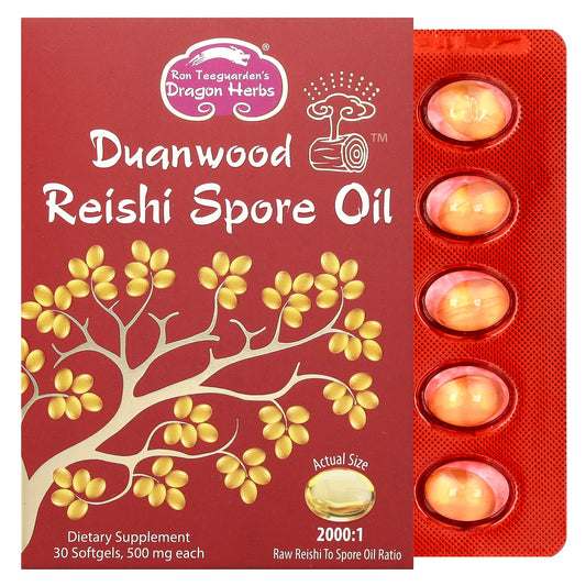 Dragon Herbs Reishi Spore Oil 500mg 30 Softgels - Image 1