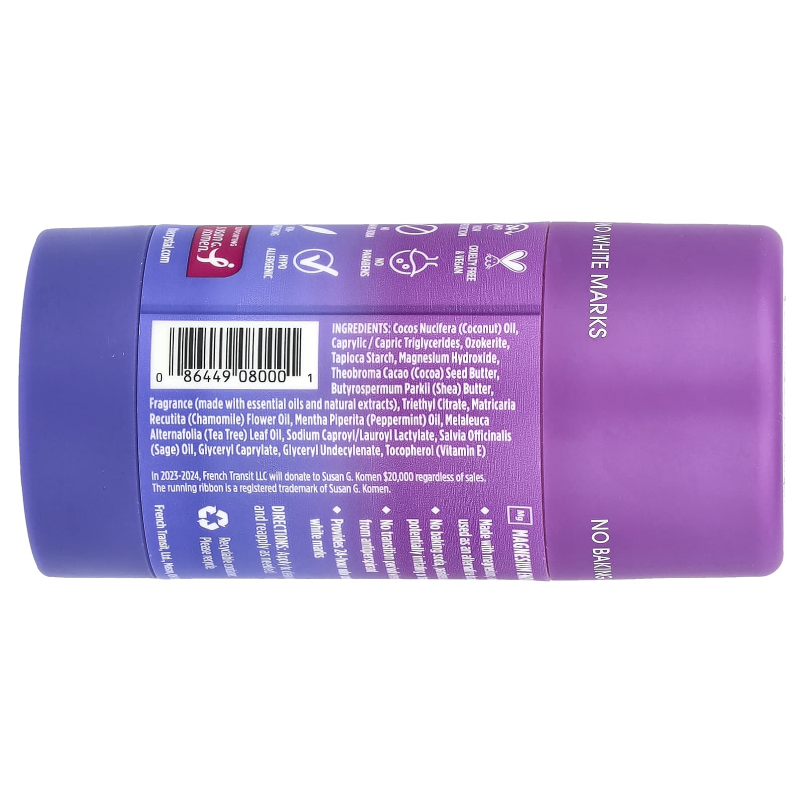 Natural Deodorant | Aluminum-Free | Lavender + Rosemary 2.5 oz - Image 2