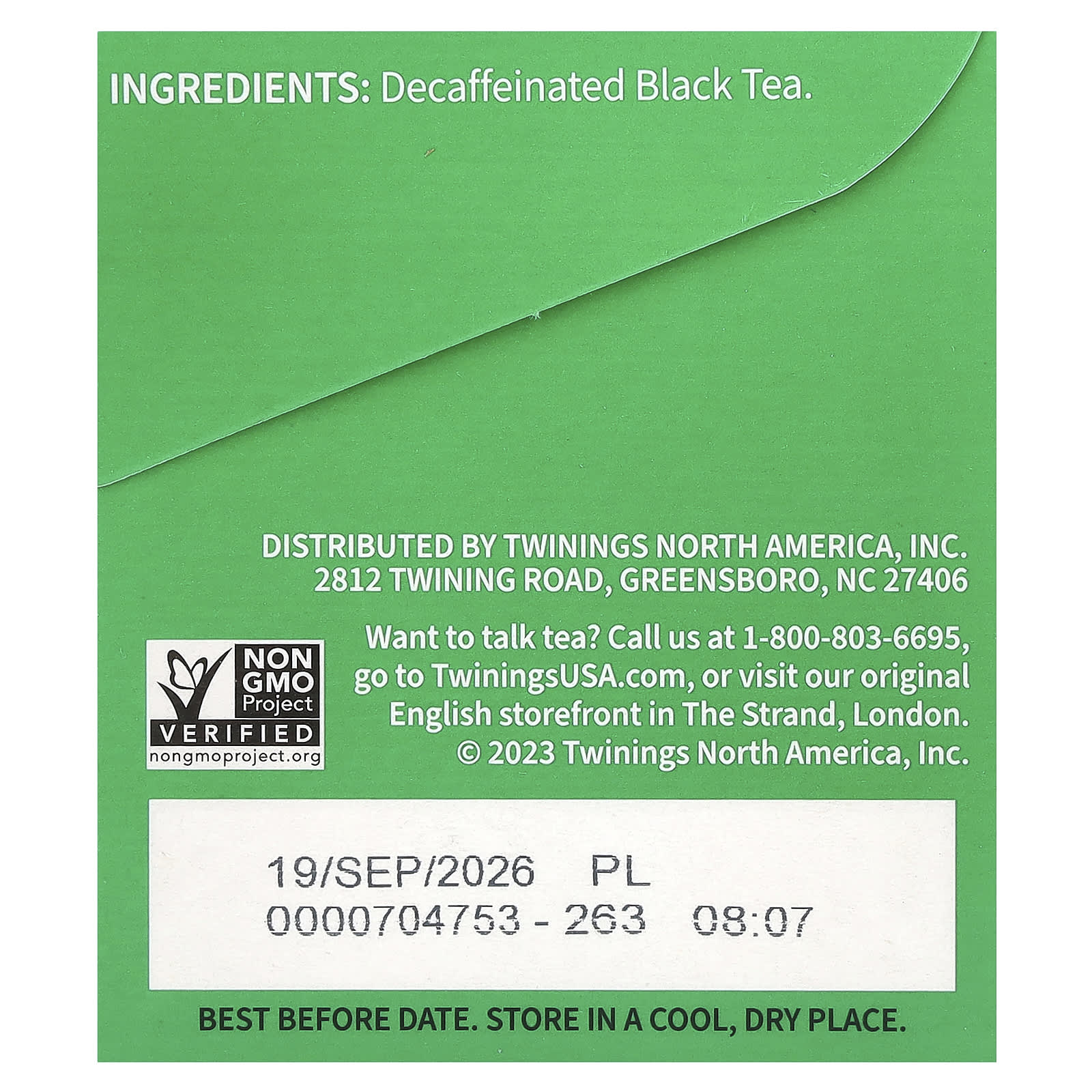 Twinings, Pure Black Tea, Irish Breakfast, Decaffeinated, 20 Tea Bags, 1.41 oz (40 g) - Image 2