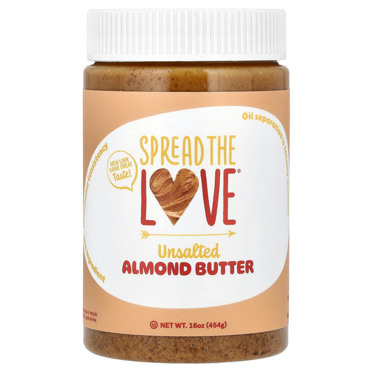Spread The Love, Almond Butter, Unsalted, 16 oz ( 454 g) - Image 1