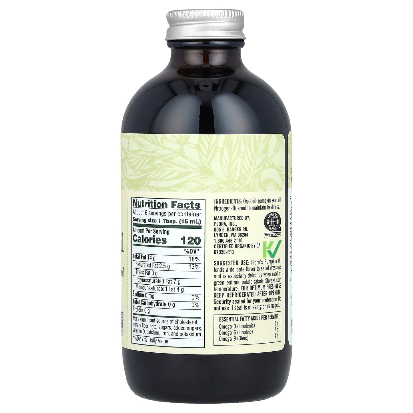 Certified Organic Pumpkin Oil - Cold-Pressed & Non-GMO - Image 2