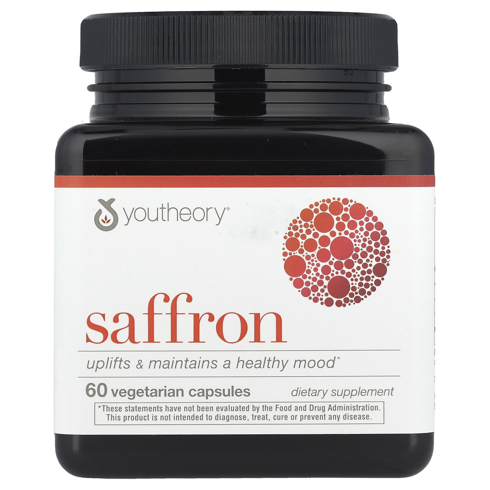 Youtheory, Saffron, 60 Vegetarian Capsules - Image 1