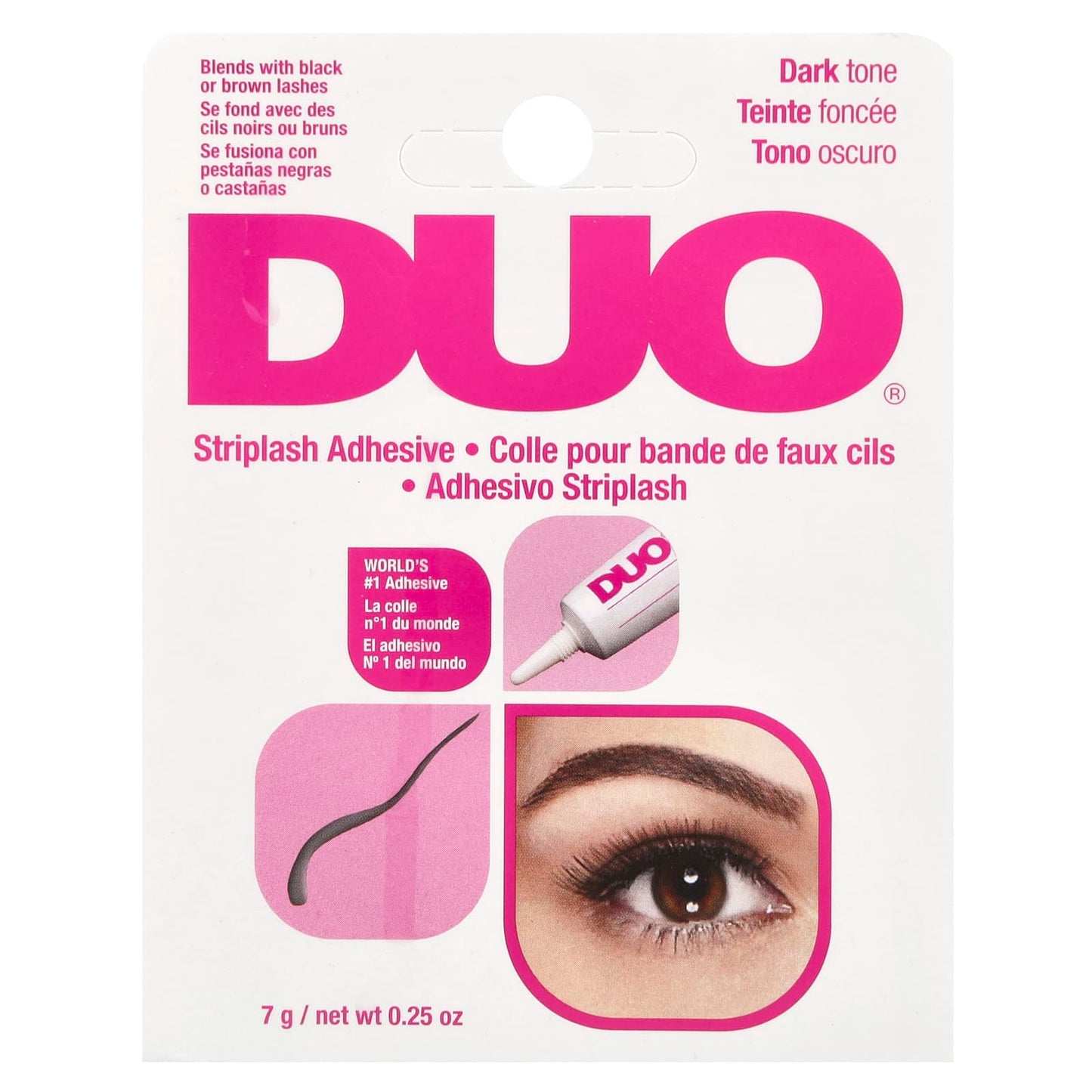 DUO Strip Lash Adhesive Dark 0.25 oz - Long Lasting & Easy to Apply - Image 2