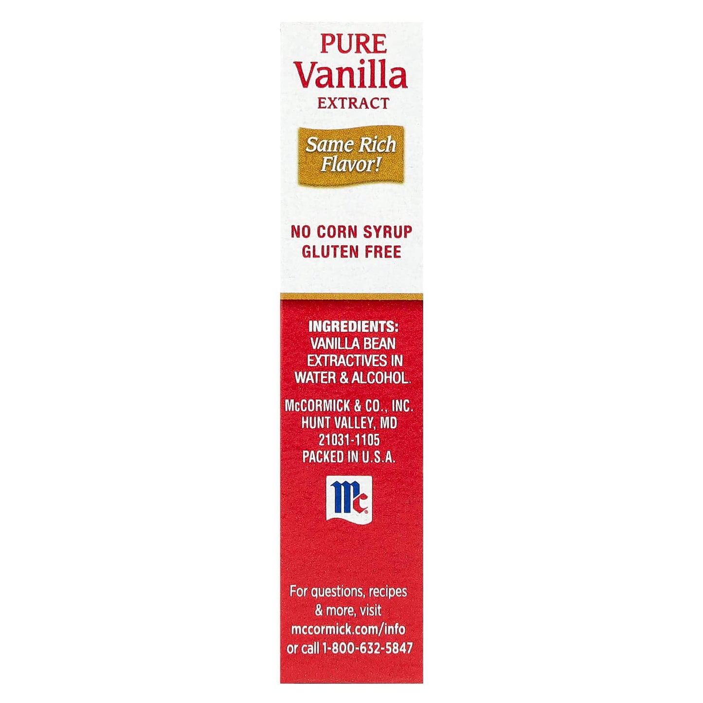 McCormick, Pure Vanilla Extract, 1 fl oz (29 ml) - Image 2