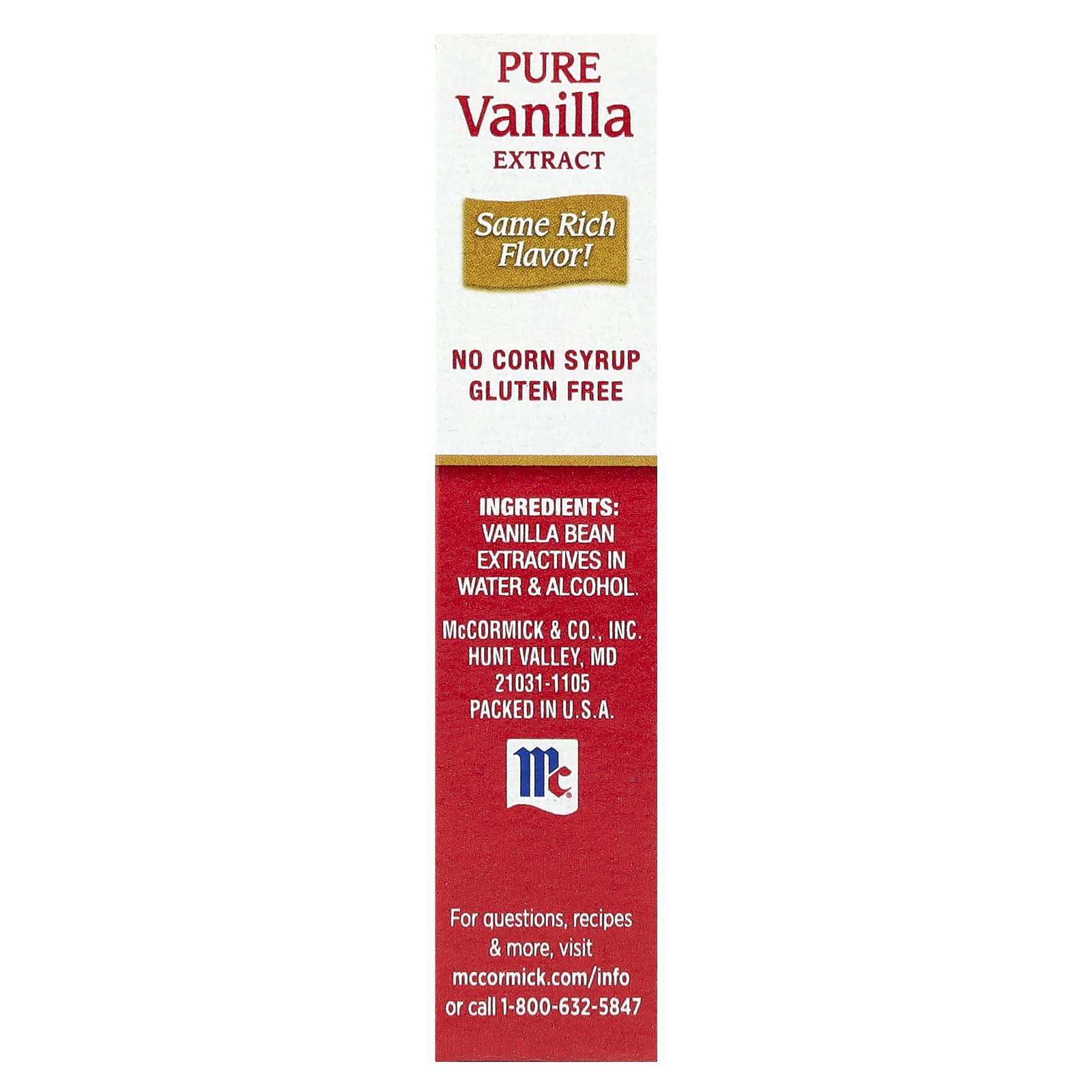 McCormick, Pure Vanilla Extract, 1 fl oz (29 ml) - Image 2