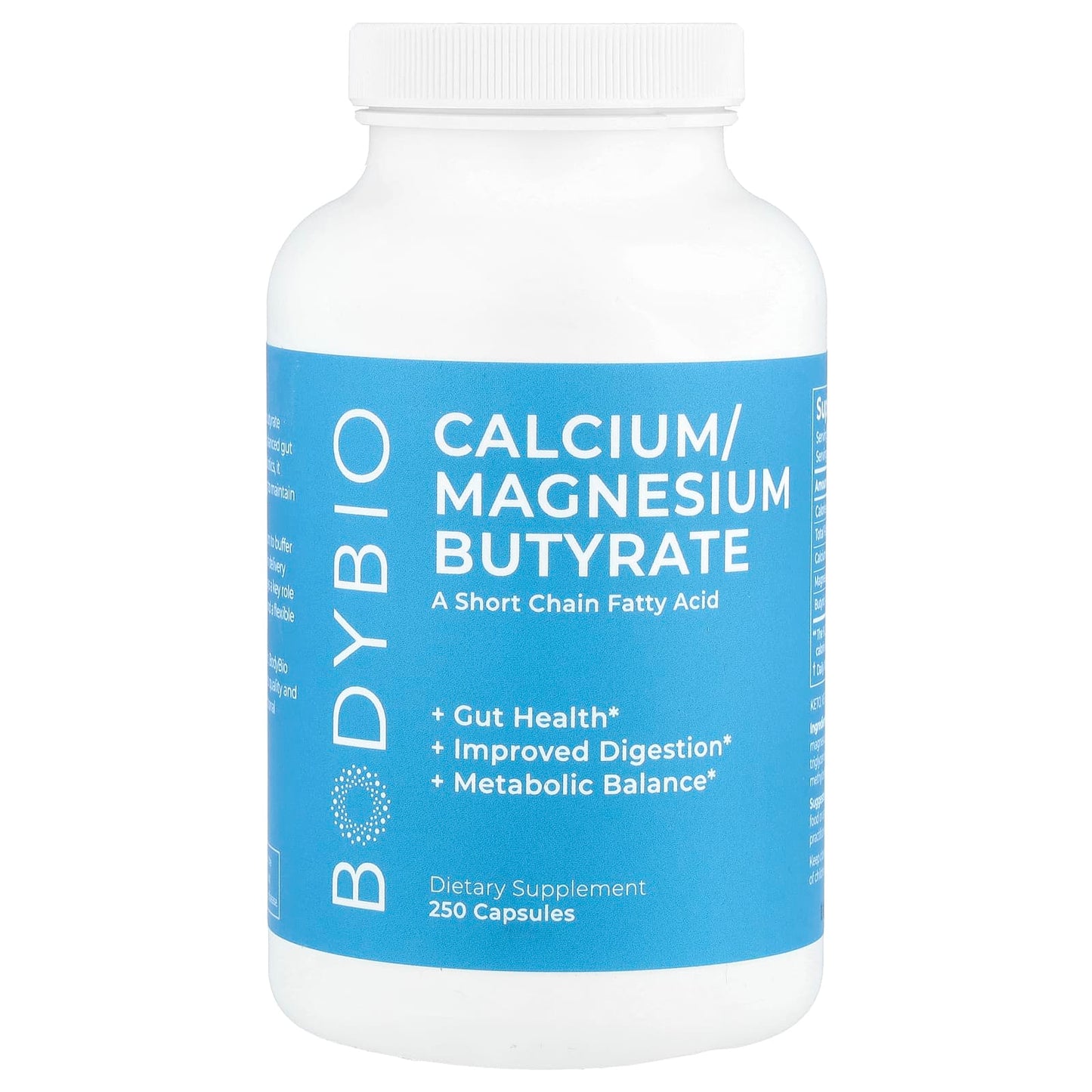 <strong>Support Gut Health with BodyBio Butyrate</strong> - 250 Capsules - Image 1