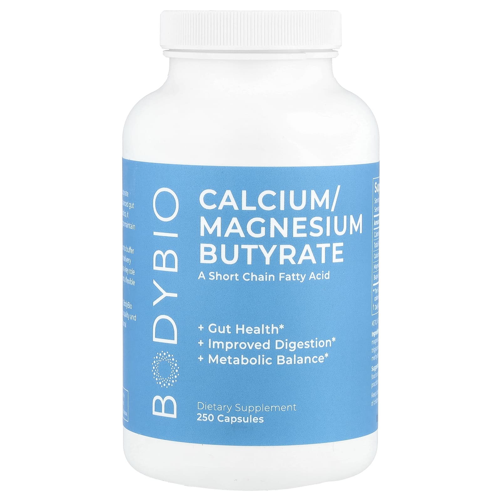 <strong>Support Gut Health with BodyBio Butyrate</strong> - 250 Capsules - Image 1