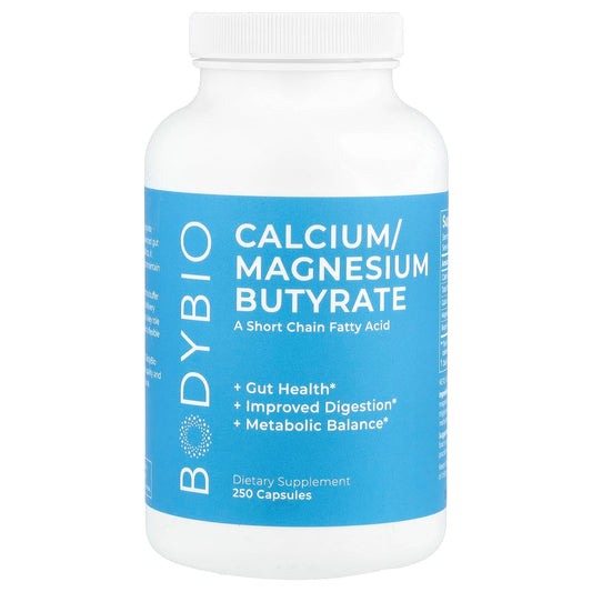 <strong>Support Gut Health with BodyBio Butyrate</strong> - 250 Capsules - Image 1