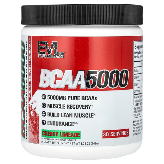 EVLution Nutrition BCAA5000 Lean Muscle Recovery Supplement - Image 1