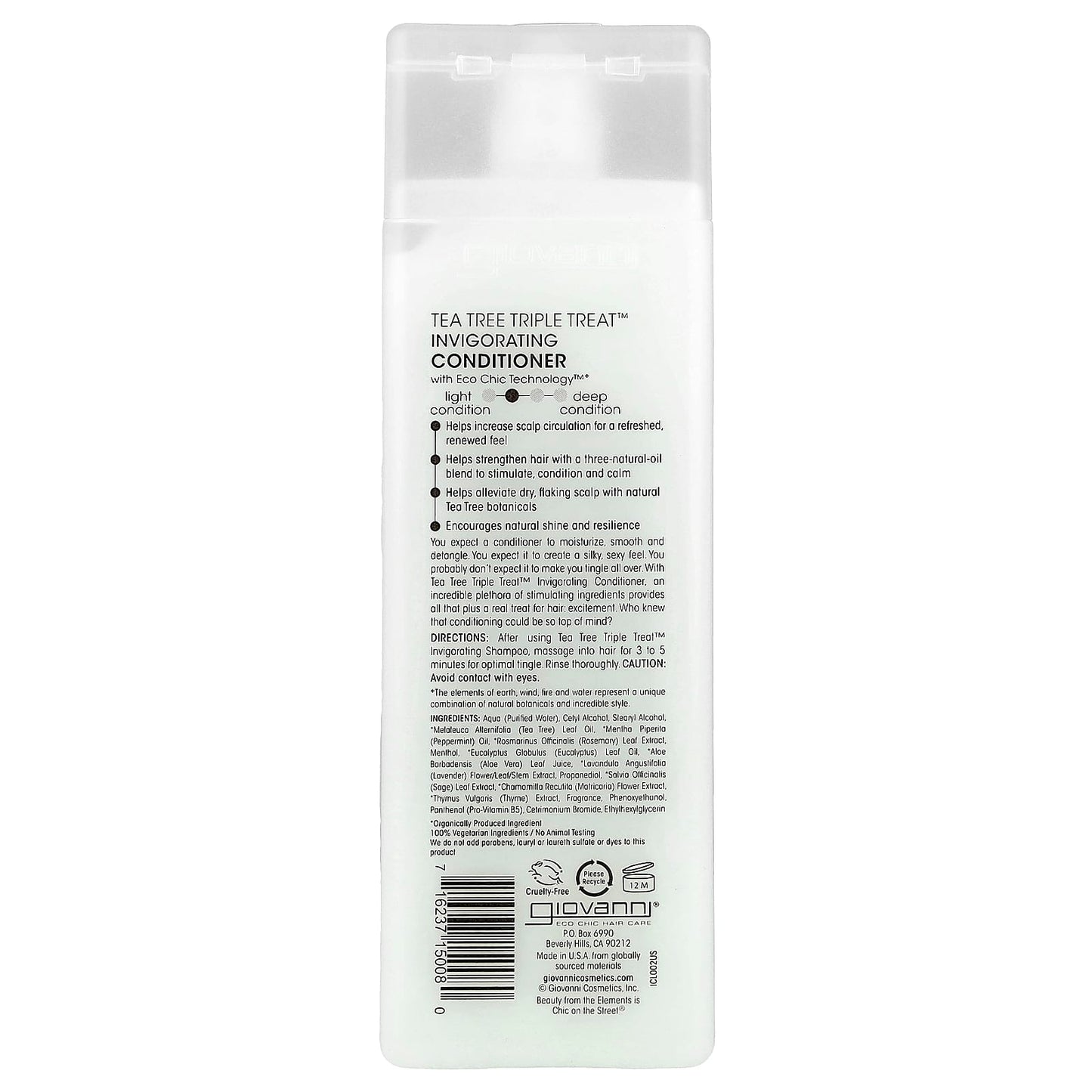 Invigorating Giovanni Tea Tree Triple Treat Conditioner for All Hair Types - Image 2