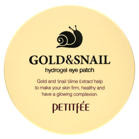 Petitfee, Gold & Snail Hydrogel Eye Patch, 60 Patches - Image 1