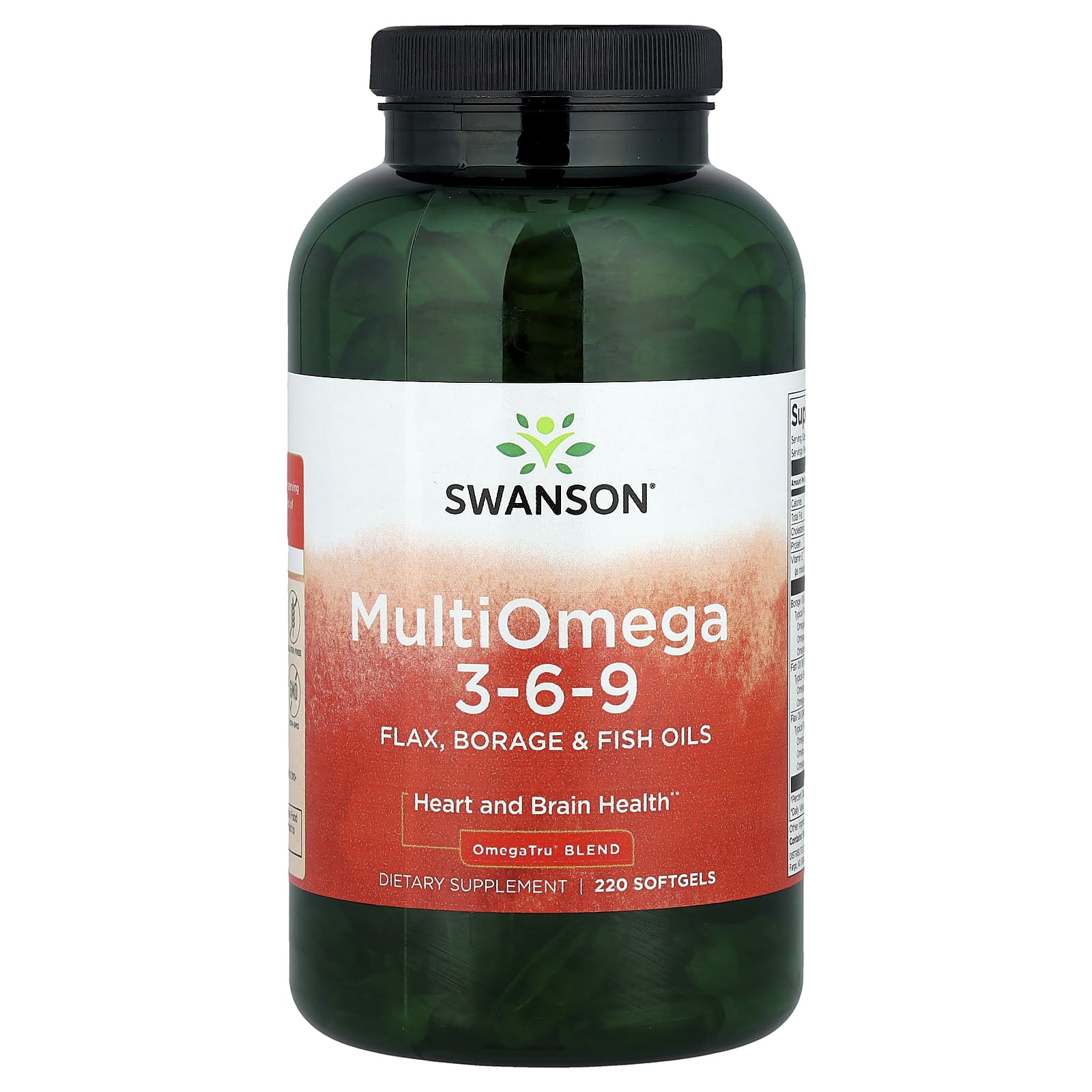 Swanson, Multi Omega 3-6-9, 220 Softgels - Image 1