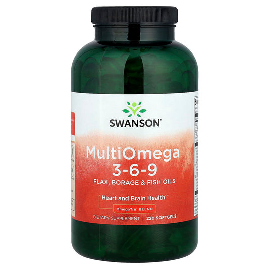 Swanson, Multi Omega 3-6-9, 220 Softgels - Image 1