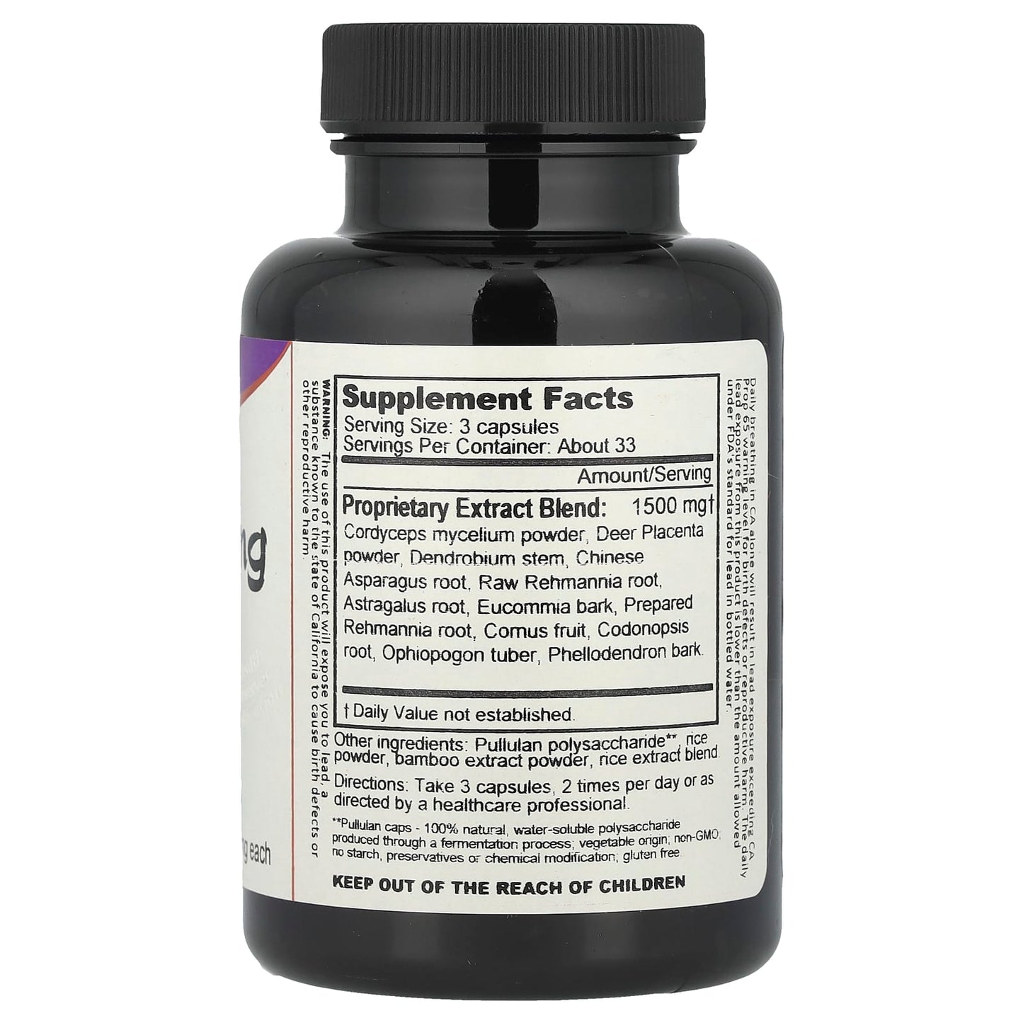 Revitalize Your Primal Essence with Dragon Herbs Super Jing - 100 Veg Capsules - Image 2