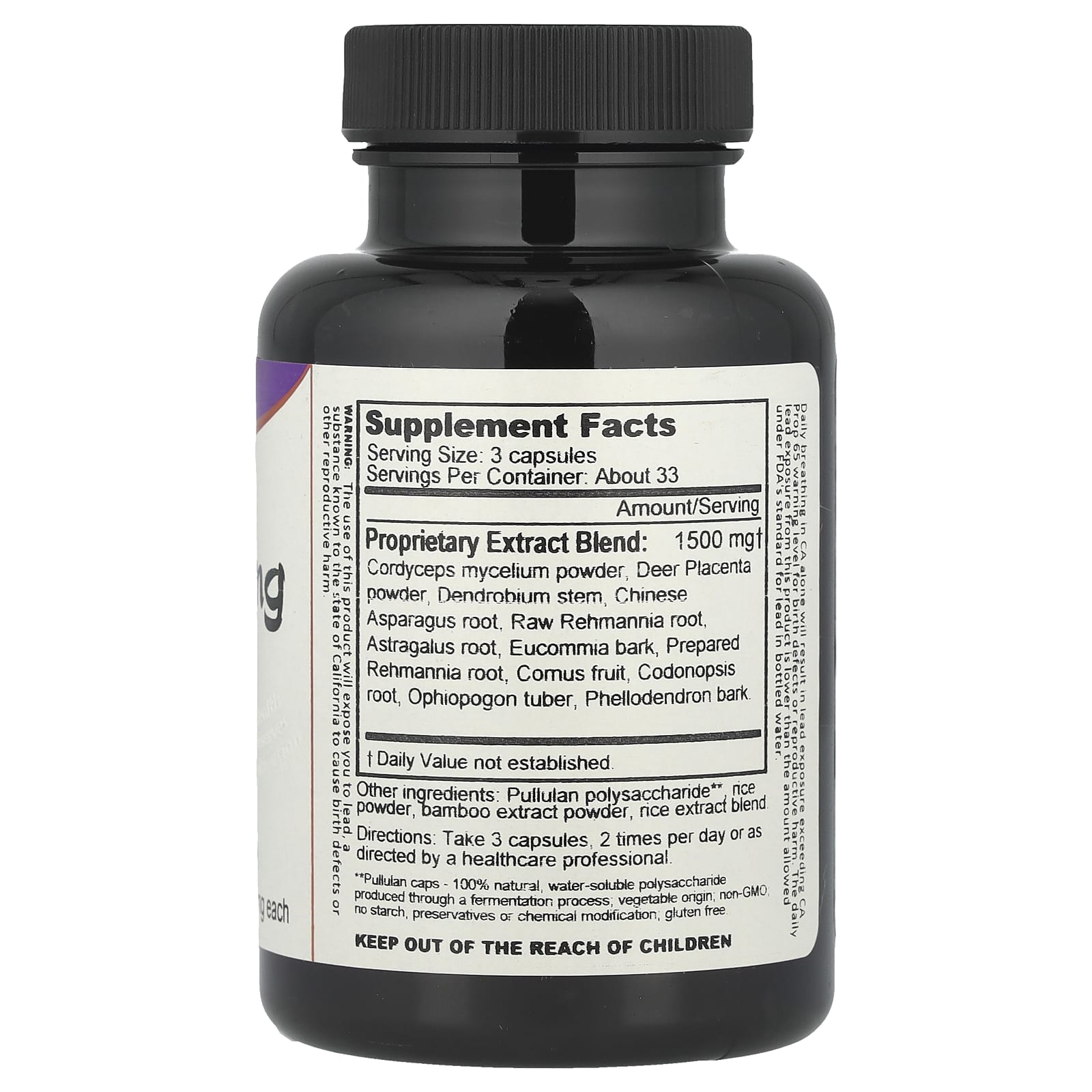 Revitalize Your Primal Essence with Dragon Herbs Super Jing - 100 Veg Capsules - Image 2