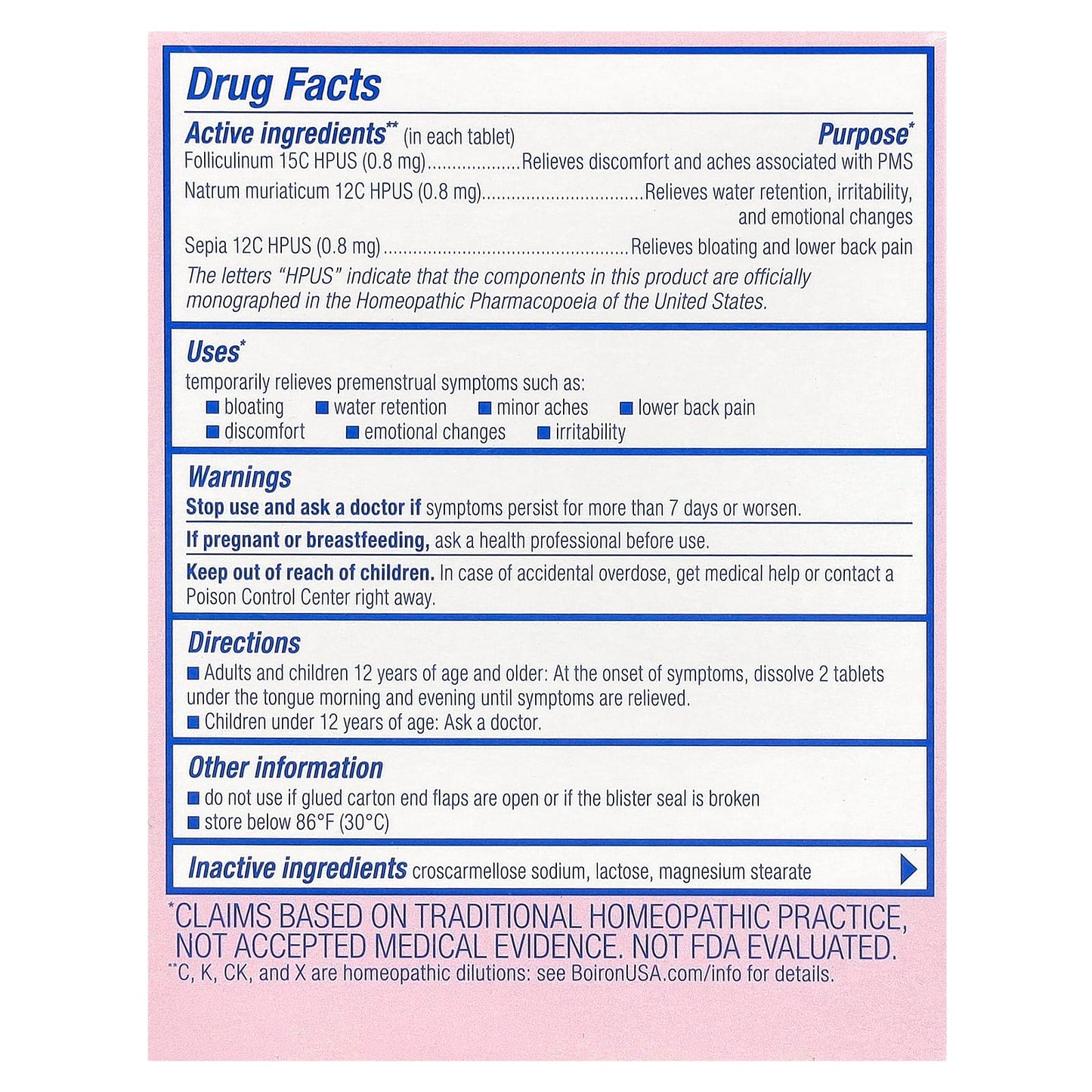 Natural PMS Relief with Boiron Cyclease Meltaway Tablets - Image 2