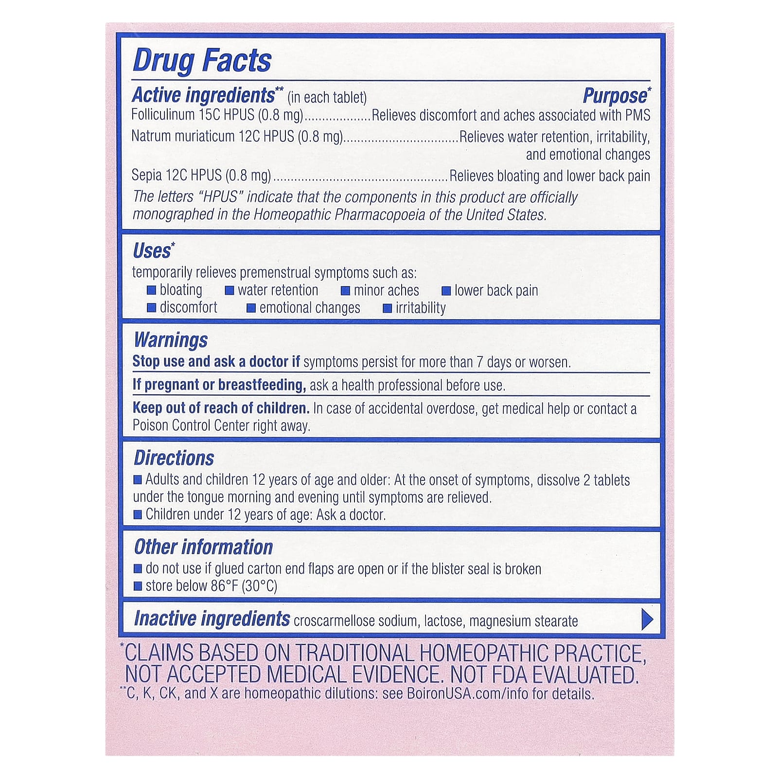 Natural PMS Relief with Boiron Cyclease Meltaway Tablets - Image 2