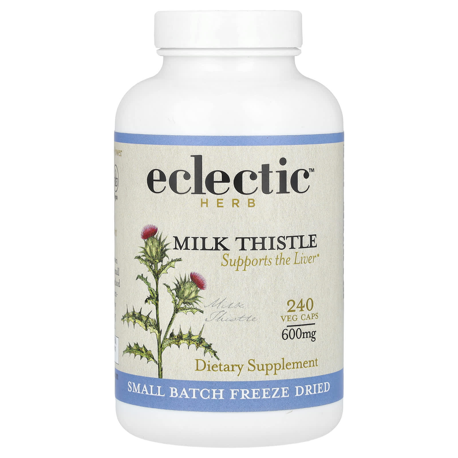 Nature's Liver Support with Eclectic Herb's Milk Thistle 600mg - Image 1