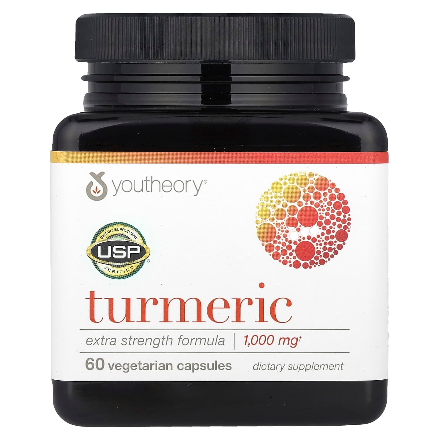 Youtheory, Turmeric, Extra Strength Formula, 60 Vegetarian Capsules - Image 1
