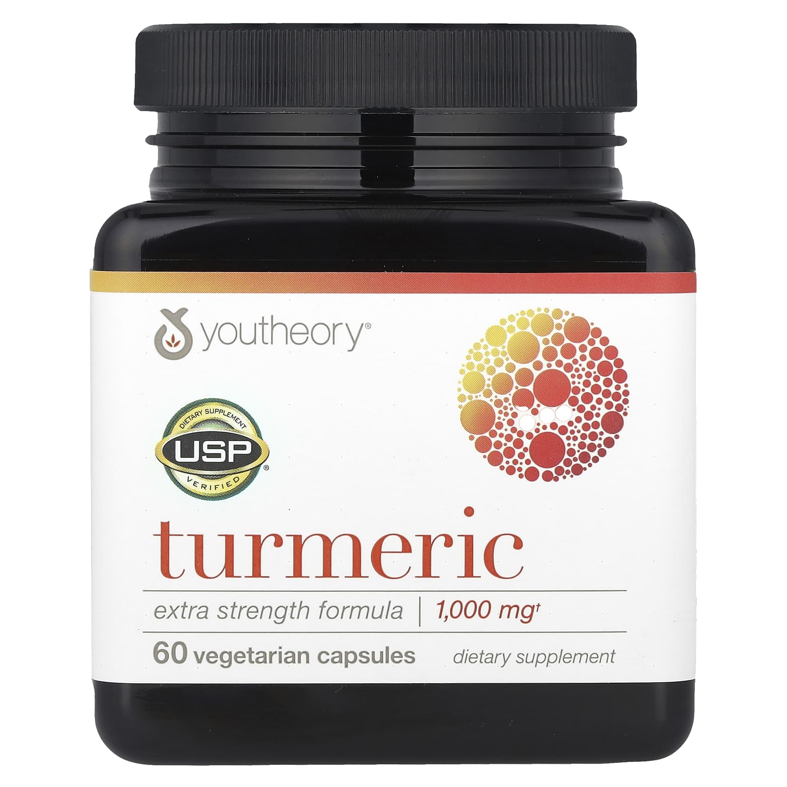 Youtheory, Turmeric, Extra Strength Formula, 60 Vegetarian Capsules - Image 1